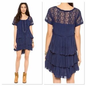 Free People Sunbeams Mini Lace Dress Size Small
